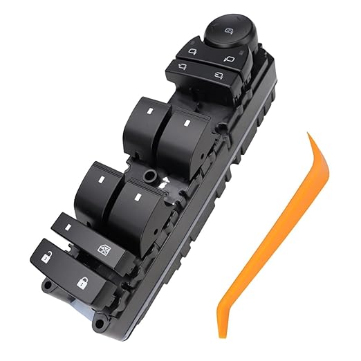 Flecto 20835553 Master Power Window Switch Driver Side with Door Lock Compatible with 2011-2013 Chevy Silverado, Replace# 20835553AD, Driver Side Window and Door Lock Control Assembly
