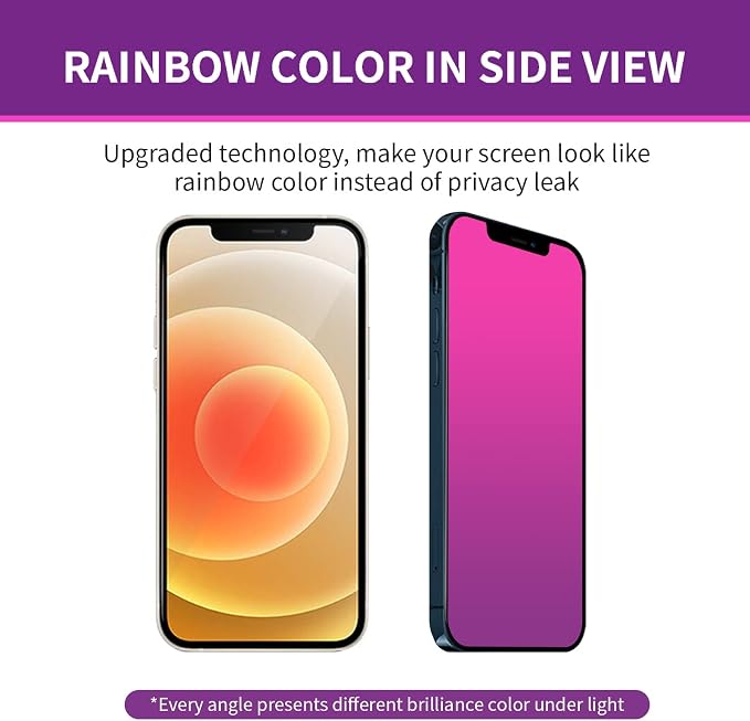 Gradient for iPhone 17 Pro Max Privacy Screen Protector[Auto-Installation] | 2 pack for iPhone17ProMax 6.9inch Tempered Glass Anti Spy Anti Blue Light Eye Protection HD Clear Anti-Scratch No Bubble