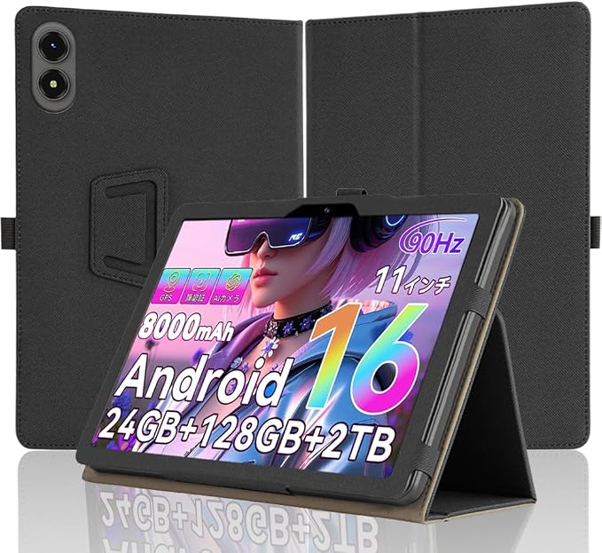 [NSFN] for YosaToo P13/Tabwee T50 Tablet CaseTabwee/YosaToo Tablet 11 Inch 2026 Protective Case with Handheld Band Premium PU Leather StandFunction Black