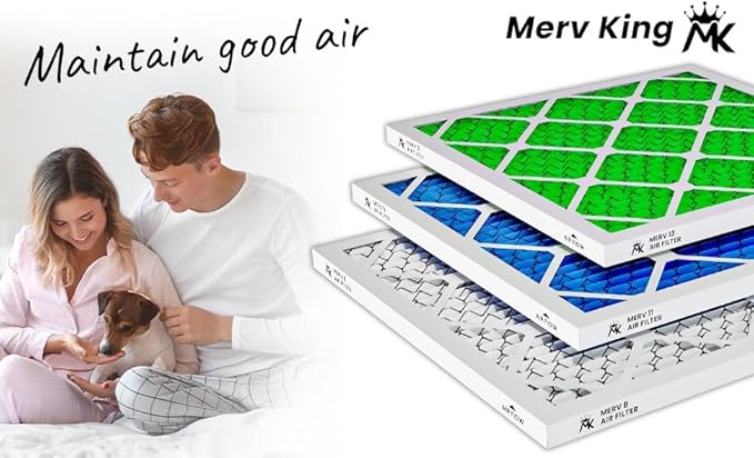 MervKing 16x20x1 Air Filter Actual Size: 15.7" x 19.7" x 0.75" MERV 13 MPR