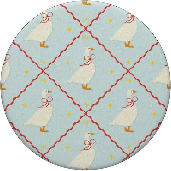 Blue Goose Bow Farm Pattern PopSockets PopGrip for MagSafe