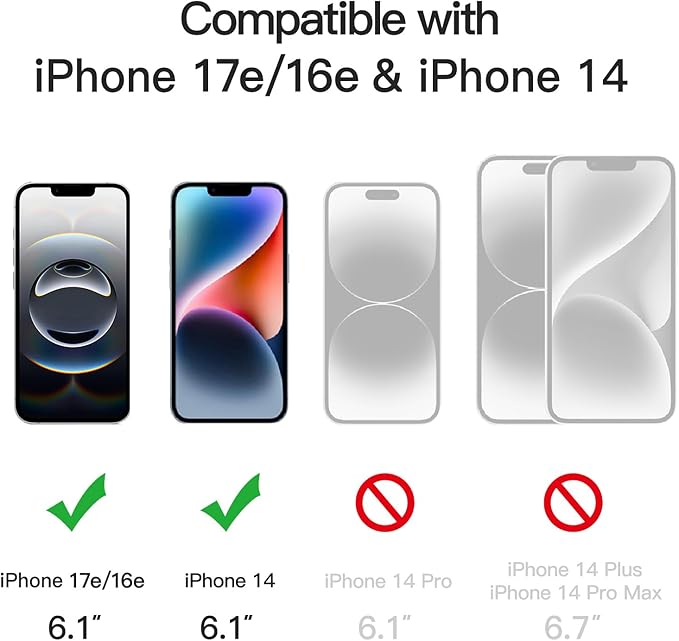 JETech One Touch Install Screen Protector for iPhone 11/XR 6.1-Inch Full Coverage Tempered Glass Film Auto Alignment Tool Kit HD Clear 2-Pack