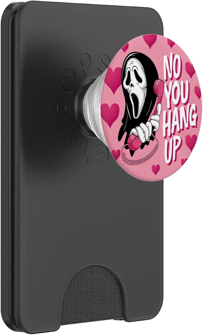 No You Hang Up Ghost Funny Halloween Romance Design PopSockets PopGrip for MagSafe