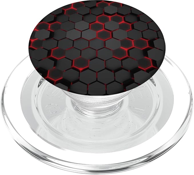 Cool Red and Black Cell Phone Button Holder Pop Out Knob PopSockets Adhesive PopGrip