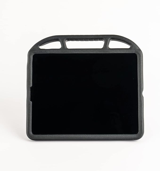 VersaWrap Case Lightweight Durable Easy Grip Handle Stand Shockproof Tracker Pocket Assistive Technology Compatible with iPad Pro 12.9 3rd - 6th Gen and 13 (M4) iPad Air 13 (M2) (Black)