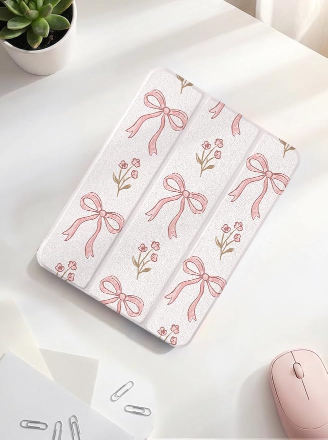Case for iPad 9th/ 8th/ 7th Generation Case 10.2&amp10.5 Inch (2021/2020/2019 Release) Slim Lightweight Soft Trifold Back Cover with Pencil Holder &amp Auto Sleep/Wake CoverBeige Checkered