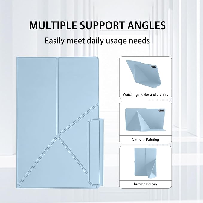 OATSBASF for Galaxy Tab S11 Ultra Case (2025) Magnetic Book Cover | Slim Minimalist Style Foldable Stand Support Auto Wake/Sleep 14.6 inch Tablet Case
