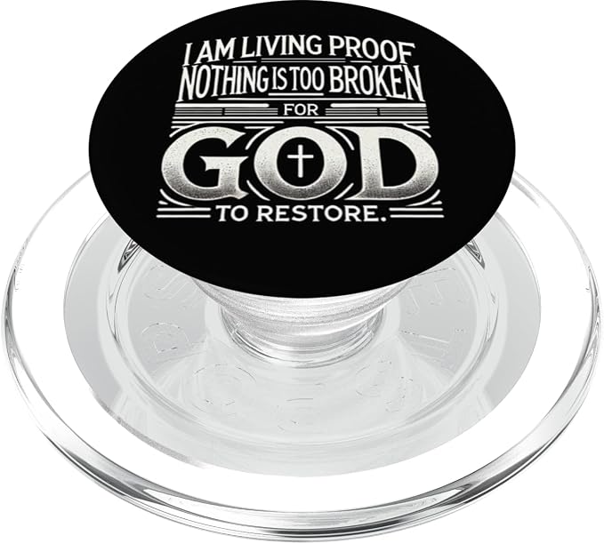 Inspirational Testimony Christian Religious Faith Phone Grip PopSockets PopWallet for MagSafe