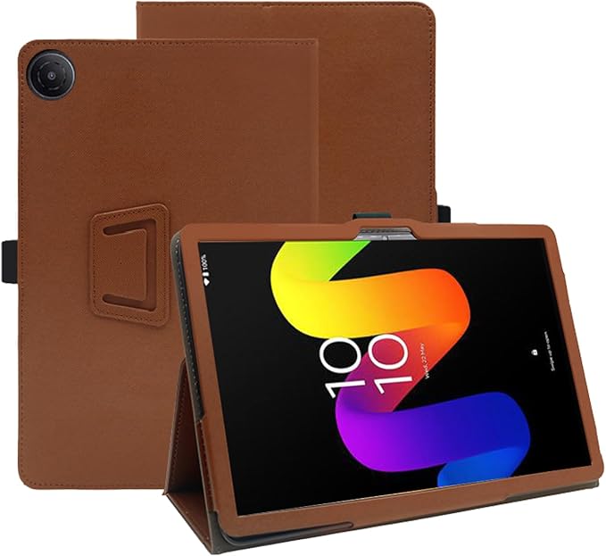 Case for TCL TAB 8 Gen 2 8.7 inchFolding Stand ProtectiveBOVUGAC Case Cover with Pencil HolderWrist StrapFull ProtectionPremium PUScratch Resistant(Black)