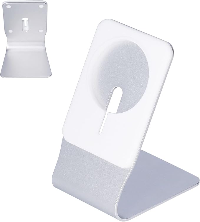 Generic Wireless Magnetic Phone Charger Holder for Ergonomic Stand with Fixed Angle for Desk Office Home Aluminum Alloy 1 Unit