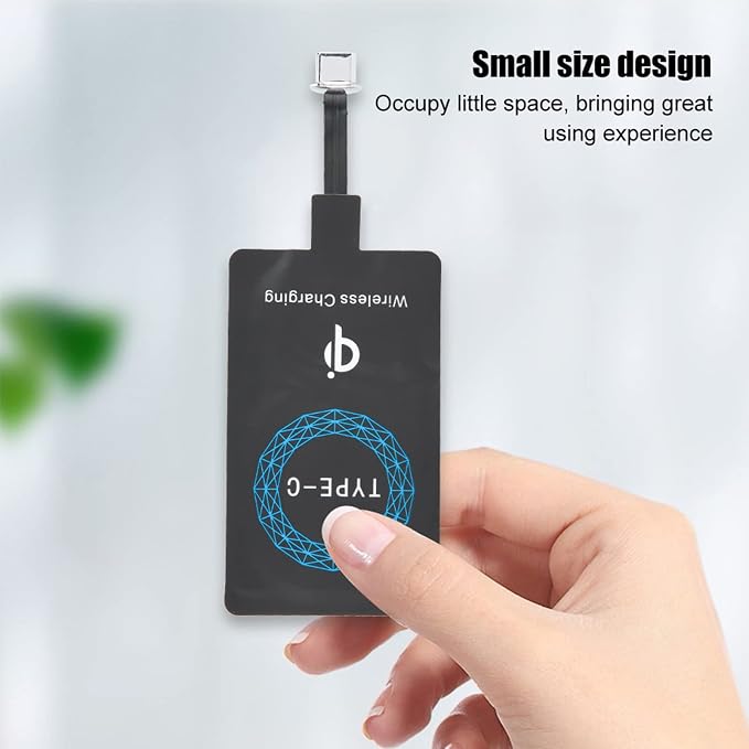 Type C Wireless Charger Adapter 2PCS Portable Charging Receiver for Type C Mobile Phone
