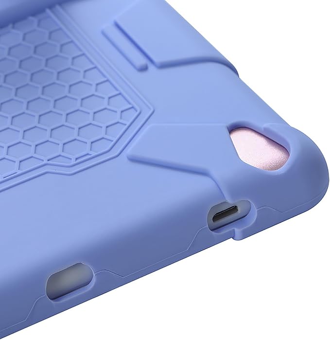 Universal Silicone Tablet Case - 10.1 Inch Cover Shockproof Protective Cover with Stand Soft Slim &amp Non-Slip Grip Kids Android Tablet Suitable for BBK R30/R10/H9/K10plus (24x17cm) (Bean Green)