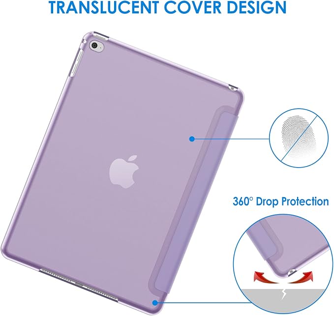 JETech Case for iPad Air 2 (2nd Generation) Smart Cover Auto Wake/Sleep (Blue)