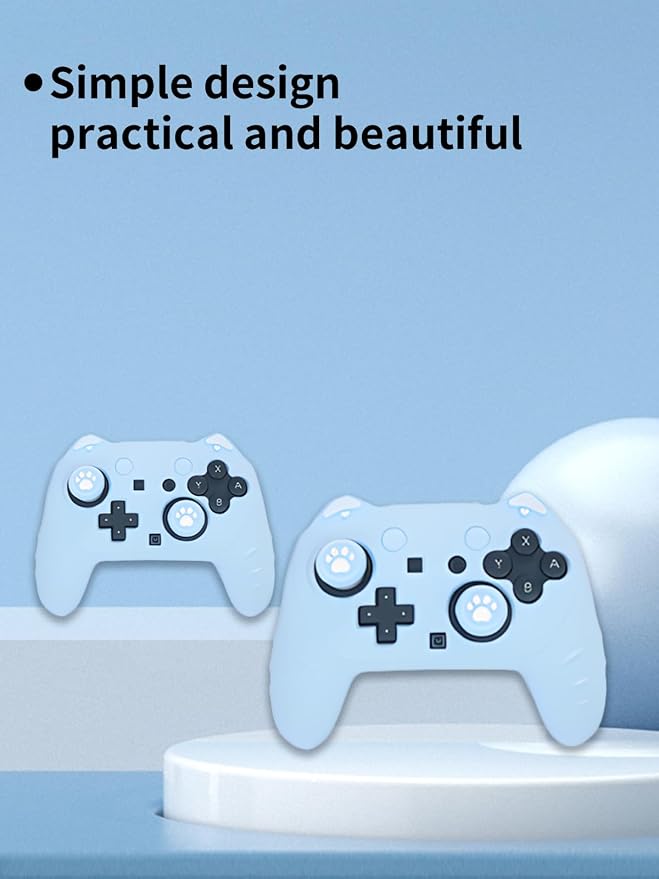 Case for Nintendo Switch 2 Pro ControllerUYRUREL Premium Sillence MaterialShock-Absorbing and Anti Drop Protection Soft Shellwith Stickers and Thumb GripsBlack.