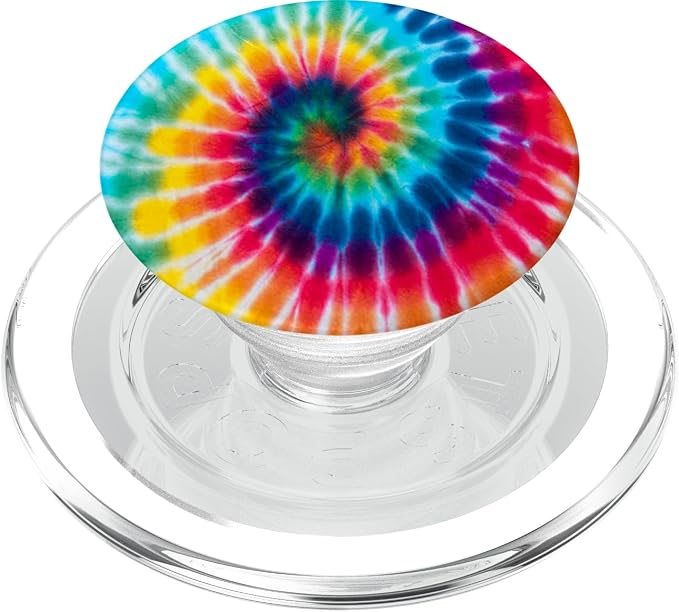 Tie Dye Rainbow Cute Rainbow Tie Dye Swirl Design Colorful PopSockets Adhesive PopGrip