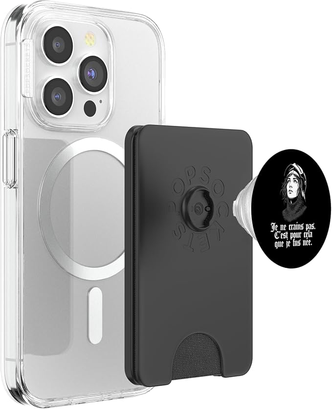 Joan of Arc Armor I Am Not Afraid I was Born for This French PopSockets PopWallet for MagSafe