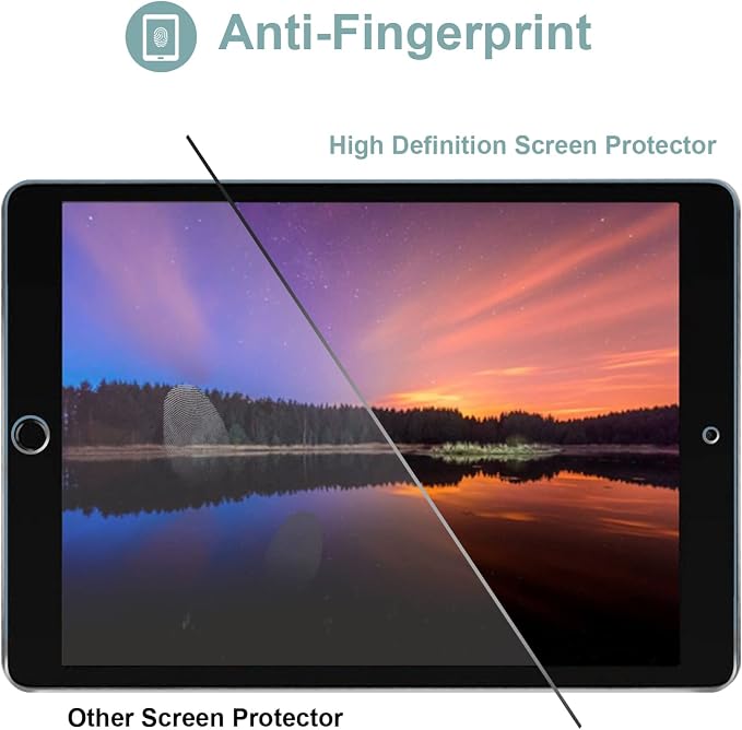 ProCase iPad 10.2 Case 2021 9th Gen/ 2020 8th Gen/ 2019 7th Gen Case with Tempered Glass Screen Protector Slim Stand Hard Shell Protective Smart Cover for 10.2” iPad 9th/8th/7th Generation -Black