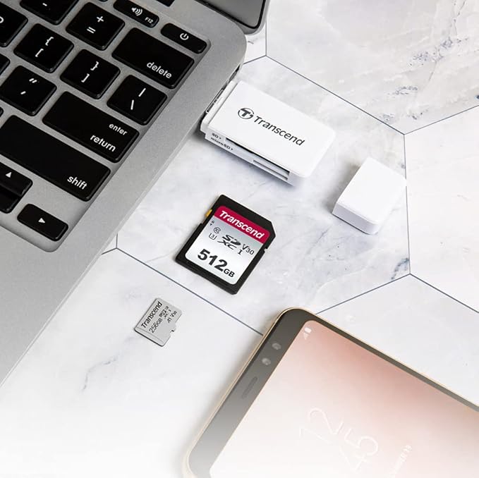 Transcend 4GB SDHC C10 Memory Card, Up to 20MB/s Read Speed, Full HD Video Recording & Photo Storage, Compatible with Canon, Nikon, Sony, Panasonic Cameras, Free Data Recovery Software (TS4GSDC300S)