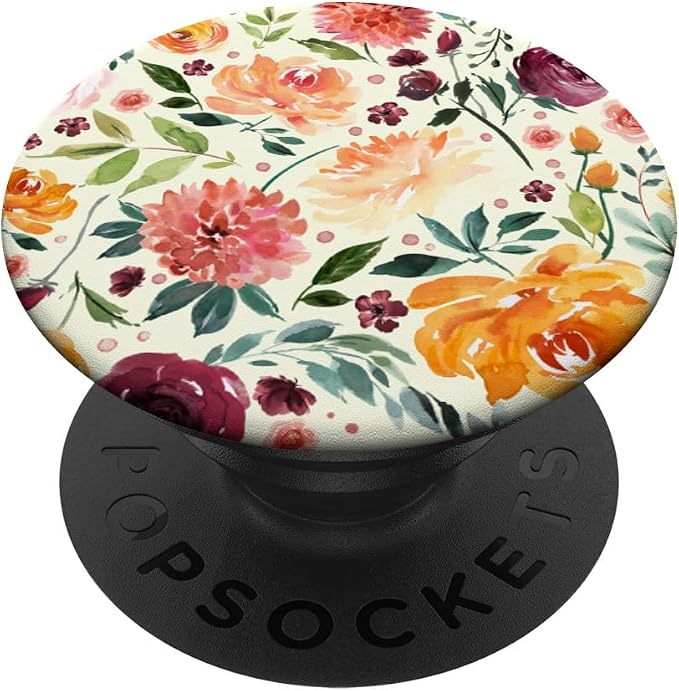Watercolor Flower Garden Botanical Art PopSockets Adhesive PopGrip