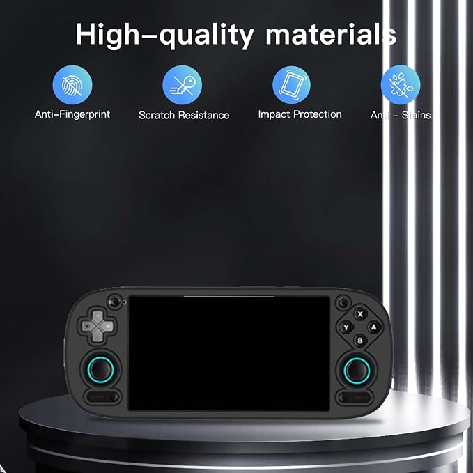 Case Cover for Retroid Pocket 5 Handheld Game Console Soft Silicone Protector Cover Skin Case for Retroid Pocket 5 Anti-ScratchShockproofBlack