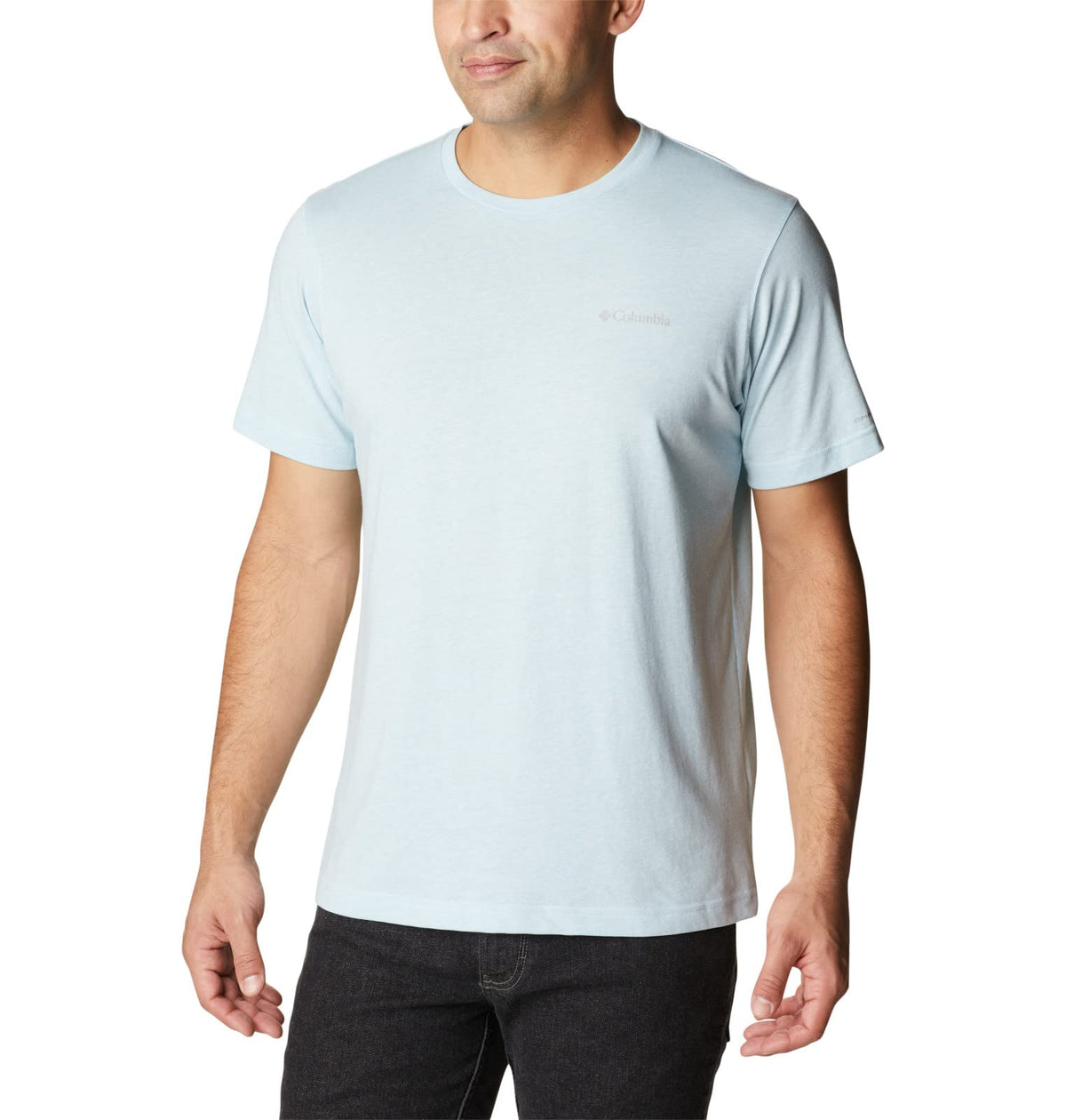 Columbia Men's Big & Tall Thistletown Hills Short Sleeve, Sky Blue Heather, X-Large B&T