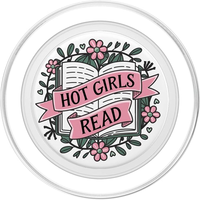Reading Hot Girls Read Books Bookish Funny Book Themed PopSockets PopWallet for MagSafe