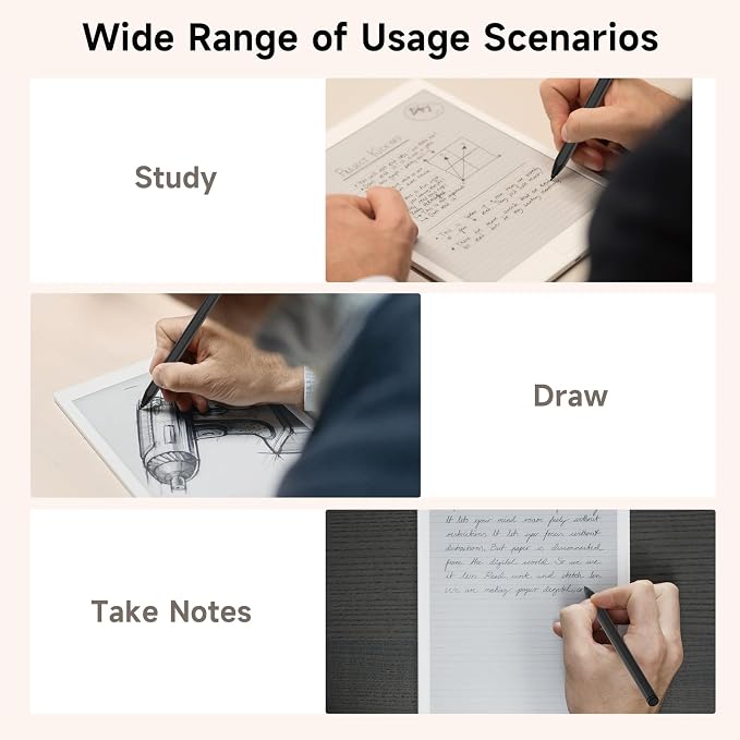 Magnetic Stylus Compatible with Remarkable 2 Pen with Eraser | 4096 Pressure Levels Palm Rejection Tilt Support ＆ 5 Tips Scribe Pen Compatible with Remarkable 2/1/ Kindle Scribe/Black