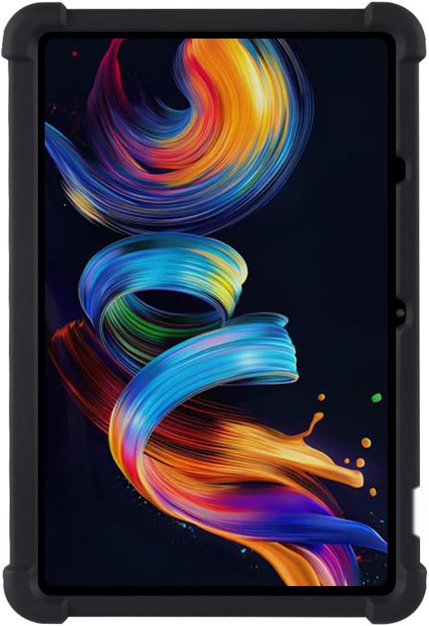 Case for TCL NXTPAPER 11 Plus Tablet 11.5 inch - Protective Lightweight Durable Silicone Stand Cover Case + 1 Random Color Stylus (Black)