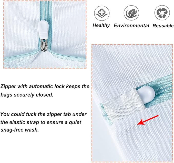 2 Pack Delicates Bag for Washing Machine, 31 x 23 inch Oversize Fine Mesh Laundry Bags for Lingeries, Sweaters, Bed Sheet, Stuffed Toys