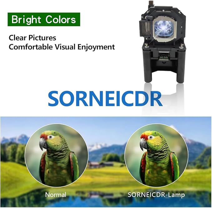 SORNEICDR Original(OEM) ET-LAF100A ET-LAF100 Projector Lamp Bulb Compatible with Panasonic PT-FW300 FW300U FW100NT FW430U FW430 FX400 PX860 F300 FX400U F300U FW100NTU F100NT F100U F200, with Housing