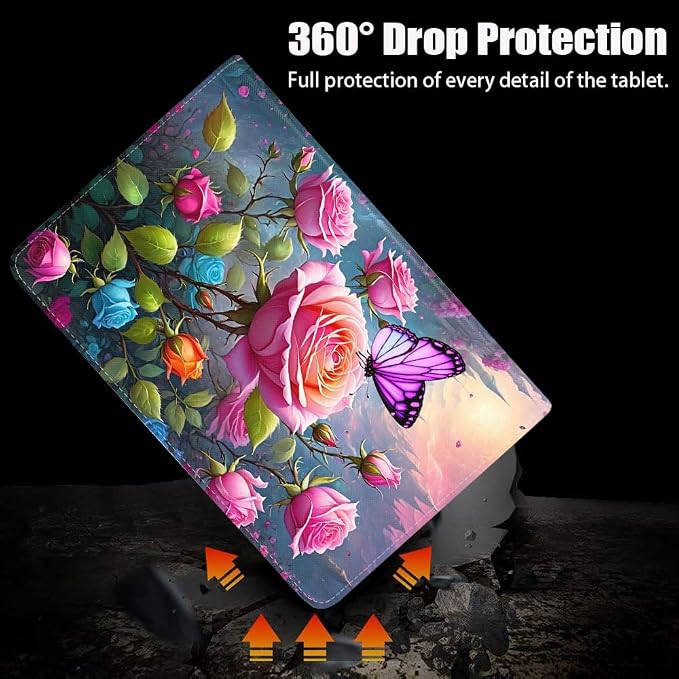 Case for iPad (A16) 11th Generation 11 Inch 2025/ iPad 10th Generation 10.9 Inch 2022 Slim PU Leather Cover Adjustable Stand with Auto Wake/Sleep Case African Women