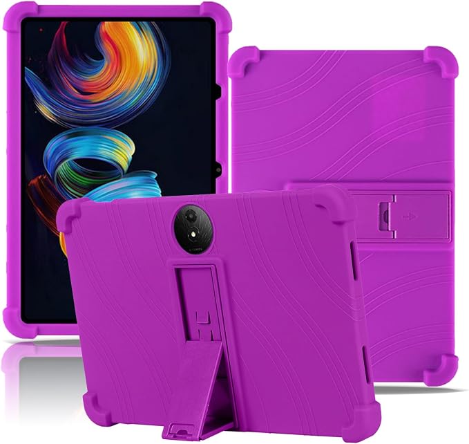 Case for TCL NXTPAPER 11 Plus Tablet 11.5inchNOUKAJU Tablet Protection CaseAdjustable BracketSoft SiliconeSilicone Protection Cover for TCL NXTPAPER 11 Plus(Blue)