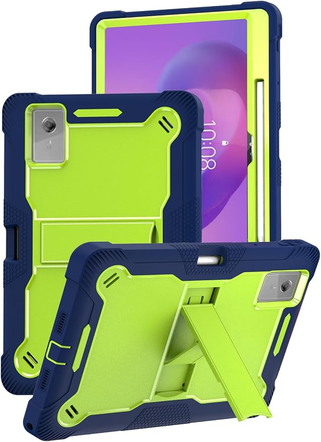 for Lenovo Idea Tab Plus/Tab K12（12.1 Inch） Android Tablet Protective caseShockproof Lightweight Silicone Protective Cover with StandChild-Friendly ProtectionEasy to Clean DesignBlack