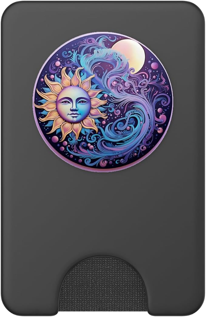 Sun and Moon Lover Astronomy Astrology Stargazer PopSockets PopGrip for MagSafe