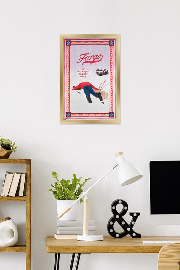 Fargo (1996) - One Sheet Wall Poster, 22.4L" x 14.7W", Gold Framed Version