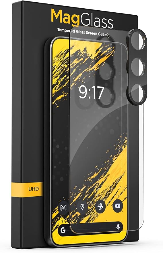 Designed for Samsung Galaxy S24 Tempered Glass Screen Protector UHD &amp Camera Lens Protector with Applicator