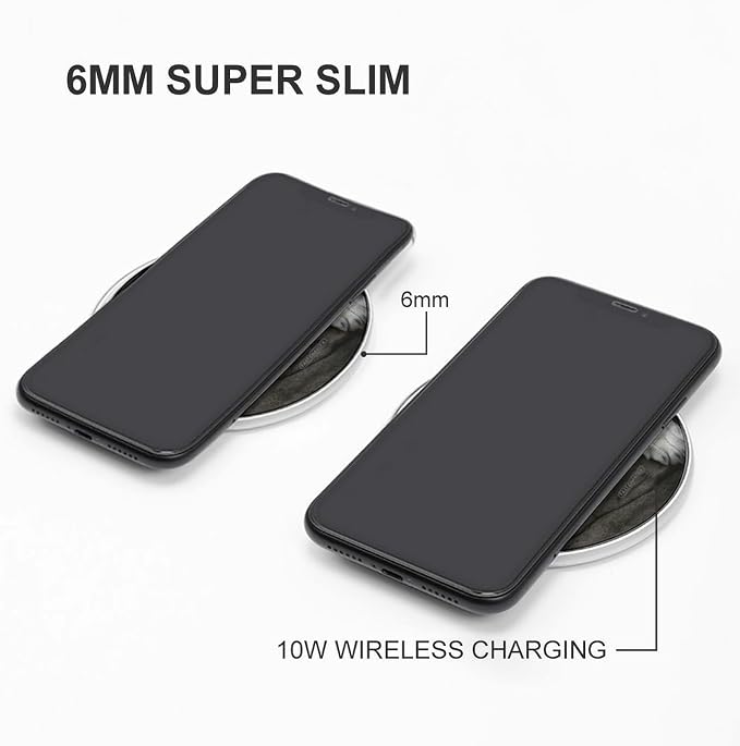 Tiger Lie On Rock Wireless Charger 10W Fast Charging Pad Anti-Slip Qi Certified Wireless Charging Pad Charging Station Portable Phone Charger for All Wireless Charging Smartphone