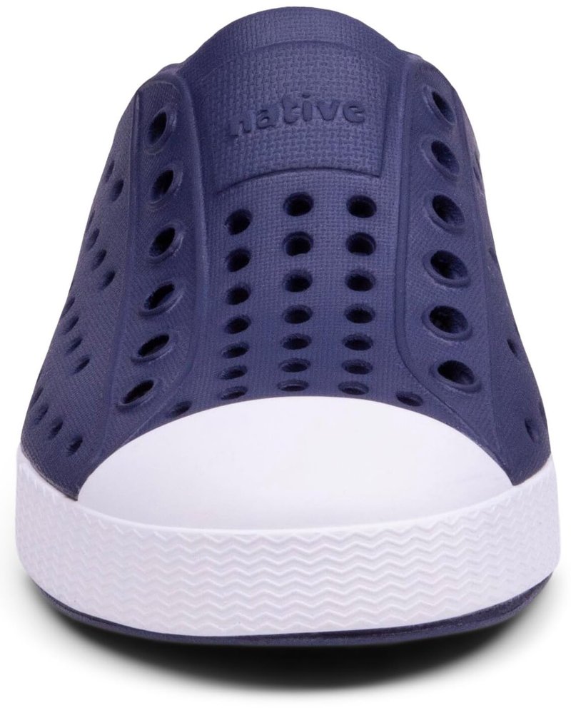 Native Shoes Unisex-Kids Jefferson Sneakers, Regatta Blue/Shell White, 4 Toddler