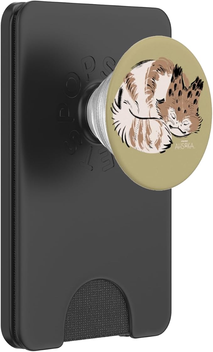 Star Wars Ahsoka Sabine Wren’s Sleeping Loth-Cat Sumi-e PopSockets Adhesive PopGrip