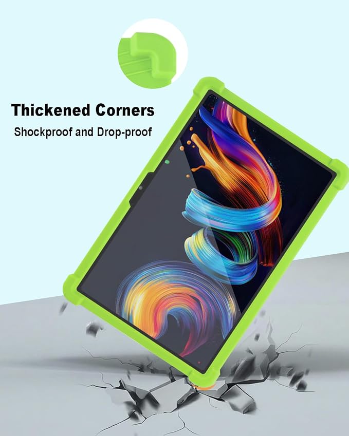 Tablet Case for TCL Nxtpaper 11 Plus Soft Silicone Case with Adjustable Stand Shockproof Protective Cover for TCL Nxtpaper 11 Plus 11.5 inch. (Black)