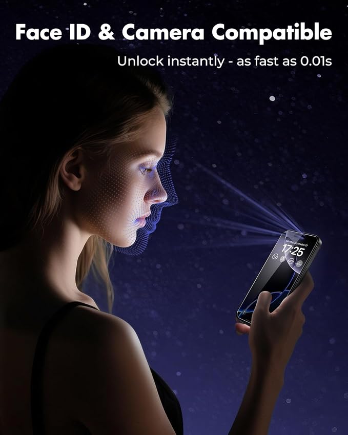 UNBREAKcable iPhone 15 Screen Protector 3-Pack Upgraded Dual-Tempered Glass + 3 Camera Lens Protectors Military-Grade 9H Hardness HD Clarity Anti-Fingerprint Case Friendly 6.1 Inch | Upgraded Du
