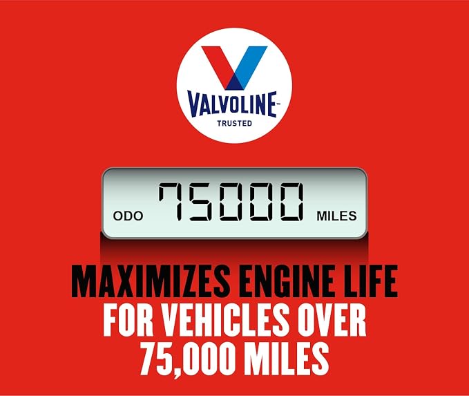 Valvoline High Mileage with MaxLife Technology SAE 5W-30 Synthetic Blend Motor