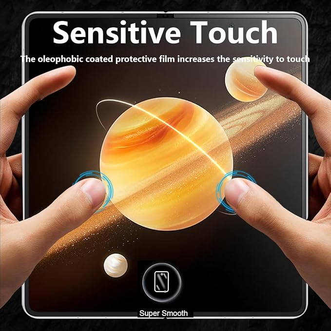 for iPhone 17 Pro Max Back Screen Protector Flexible Film Not Glass with Camera Lens Protector 2+2 Pack Self-Healing Anti Scratch HD Clear Soft TPU Protective Hydrogel Film