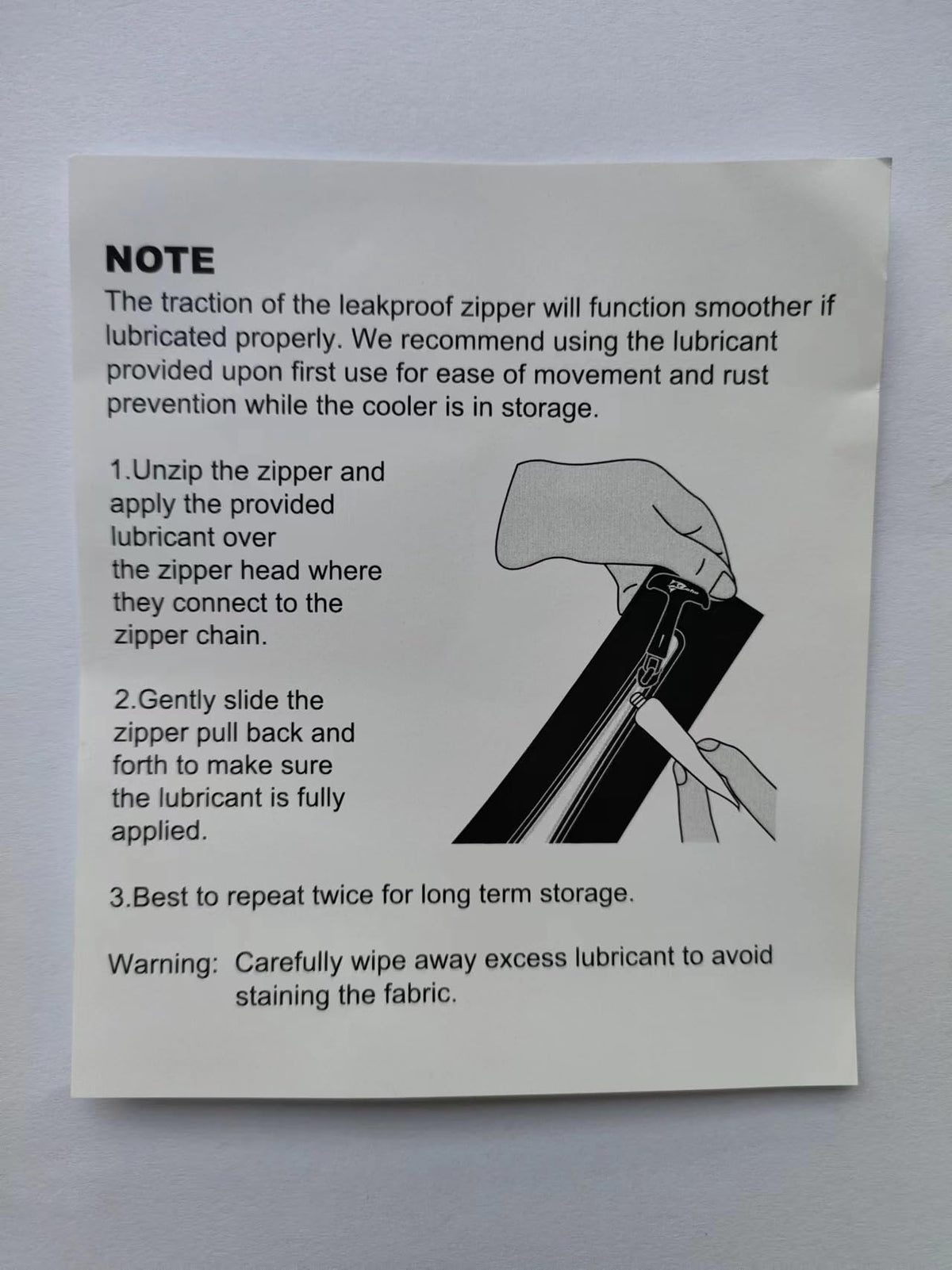 Rider coolers LubeTube Zipper Lubricant, Cooler Lubricant, 2 fl oz