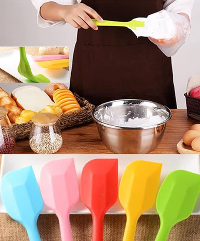 LAPXSNZD 8 Piece Heat Resistant Silicone Spatula Set