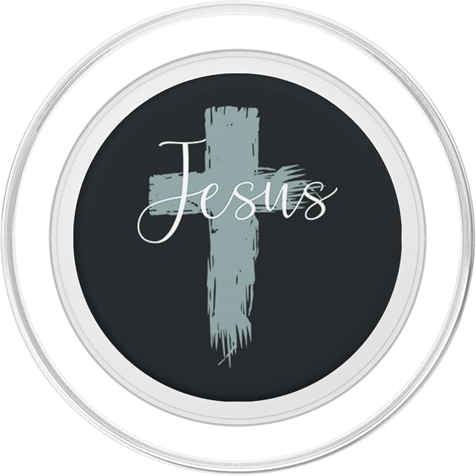 Jesus On Cross Paint Cool Religion God Faith Christian Gift PopSockets Adhesive PopGrip