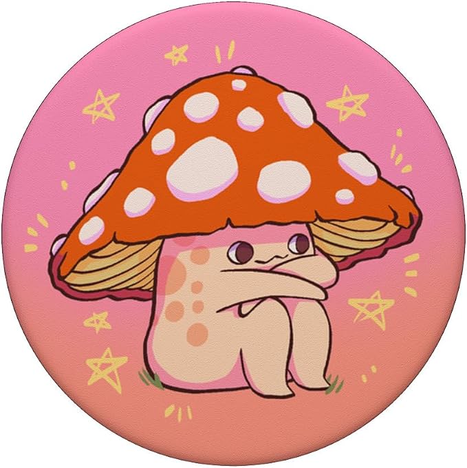 PopSockets Phone Grip– Mushroom PopSocket - Sitting Shroomie PopSockets PopGrip for MagSafe