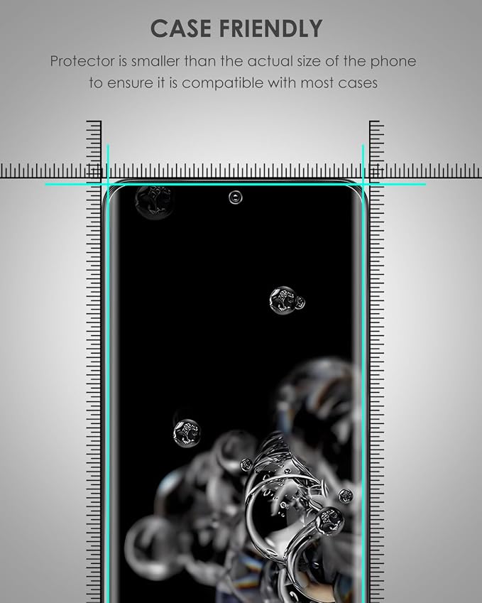 Galaxy S20 Ultra Privacy Screen Protector - 2 Pack UV LOCA Tempered Glass 28° Privacy Filter No Fingerprint Unlock (By Design) 9H