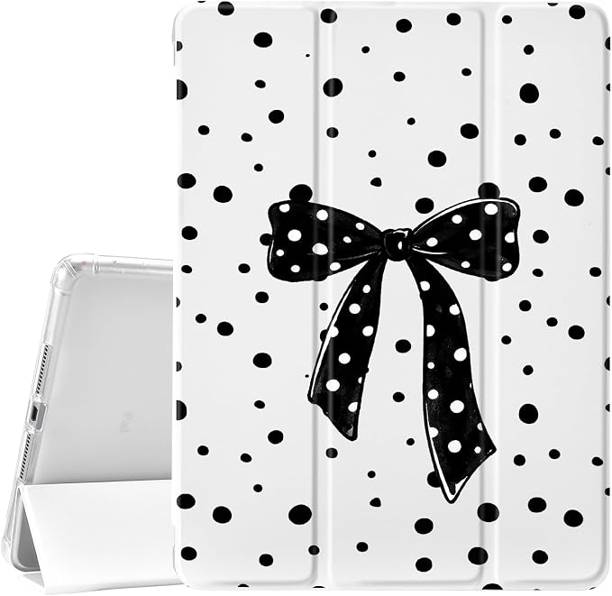 JOYLAND Blue Turtle for iPad Air 11 Inch M3(2025)/M2 (2024)Air 5th/4th Generation Case 2022/2020 10.9 Inch with Pencil Holder-Trifold Stand Protective Cover with Soft TPU BackBlack