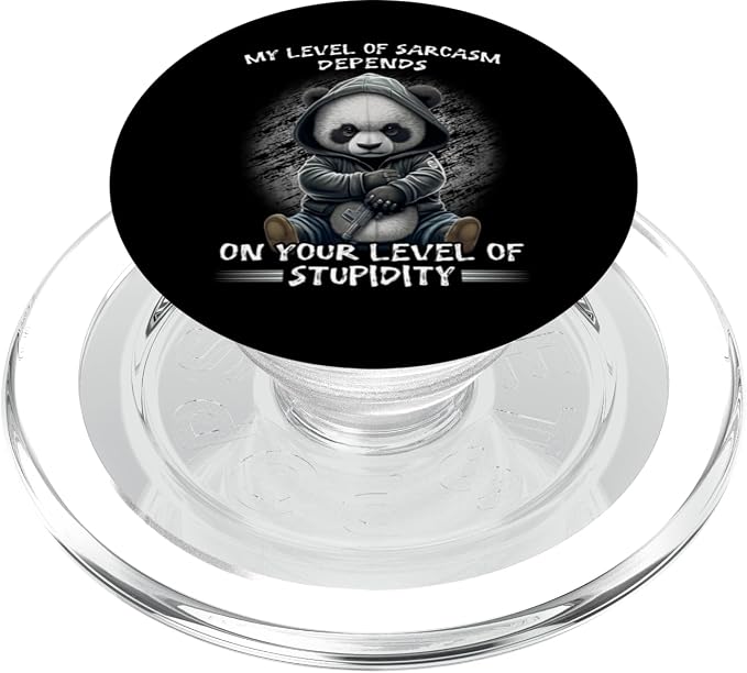 My Level of Sarcasm Depends Funny Sarcastic Quote PopSockets PopWallet for MagSafe